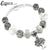 CUTEECO 925 Fashion Silver Charms Bracelet Bangle For Women Crystal Flower Beads Fit Pandora Bracelets Jewelry