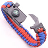 Braided Bracelet Men Multi-function Paracord Survival Bracelet Outdoor Camping Rescue Emergency Rope Bracelets For Women