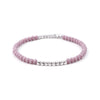 BOJIU Multicolor Crystal Strand Bracelets For Women Gold Acrylic Copper Beads Pink White Black Gray Crystal Bracelet Femme BC226