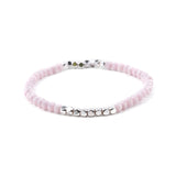 BOJIU Multicolor Crystal Strand Bracelets For Women Gold Acrylic Copper Beads Pink White Black Gray Crystal Bracelet Femme BC226