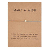 Rinhoo Fashion Woven Adjustable Bracelet With Card Infinity Love Gold Crown Star Charm Bracelet for Girls Jewelry Drop Shipping